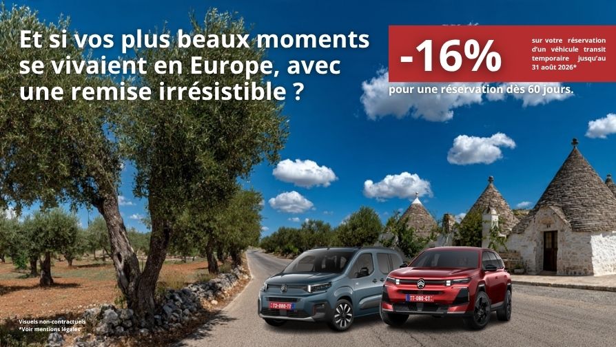 Remises exceptionnelles pour une réservation supérieure à 60 jours.